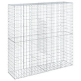 VidaXL Gabione 200x50x200 cm verzinktes Eisen silberfarben