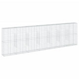VidaXL Gabione 700x50x200 cm verzinktes Eisen silberfarben