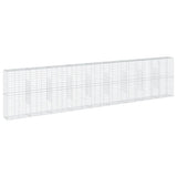VidaXL Gabione 900x50x200 cm verzinktes Eisen silberfarben