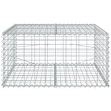 Vidaxx Gabione 100x100x50 cm verzinktes Eisen silberfarben