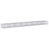 VidaXL Gabione 800x100x50 cm verzinktes Eisen silberfarben