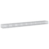 VidaXL Gabione 900x100x50 cm verzinktes Eisen silberfarben