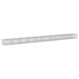 VidaXL Gabione 1000x100x50 cm verzinktes Eisen silberfarben