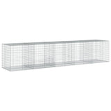 VidaXL Gabione 500x100x100 cm verzinktes Eisen silberfarben