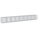 VidaXL Gabione 850x100x100 cm verzinktes Eisen silberfarben