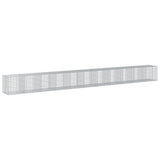 VidaXL Gabione 1100x100x100 cm verzinktes Eisen silberfarben