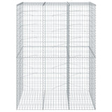 VidaXL Gabione 150x100x200 cm verzinktes Eisen silberfarben