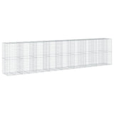 VidaXL Gabione 850x100x200 cm verzinktes Eisen silberfarben