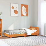 Vidaxl bedframe zonder matras massief grenenhout wasbruin 100x200 cm