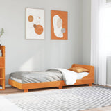Vidaxl bedframe zonder matras massief grenenhout wasbruin 90x200 cm