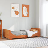 Vidaxl bedframe zonder matras massief grenenhout wasbruin 75x190 cm