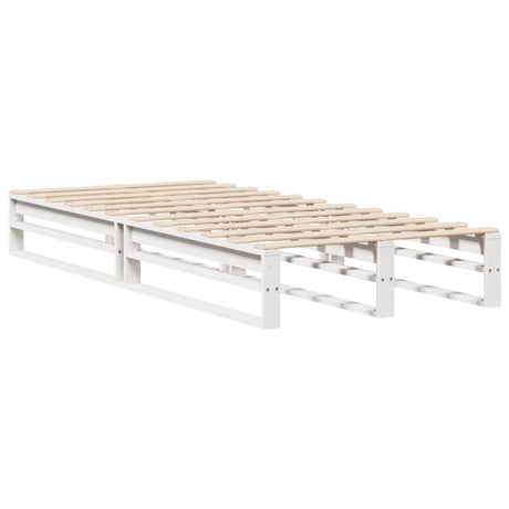 Vidaxl bedframe zonder matras massief grenenhout wit 140x200 cm