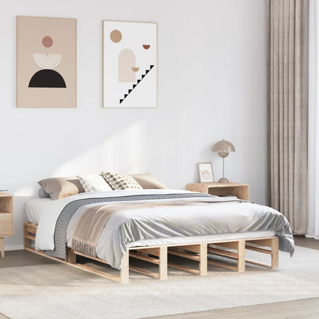 Vidaxl bedframe zonder matras massief grenenhout 160x200 cm