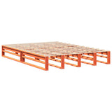Vidaxl bedframe zonder matras massief grenenhout wasbruin 135x190 cm