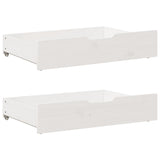Vidaxx Bettschubladen 2 Stk. 80x55x17 cm Kiefer massiv weiß
