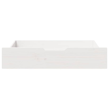 Vidaxx Bettschubladen 2 Stk. 80x55x17 cm Kiefer massiv weiß