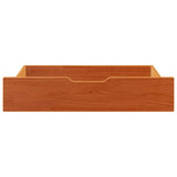 VidaXL Bettschubladen 2 Stk. 80x55x17 massives Kiefernholz, braun gewaschen