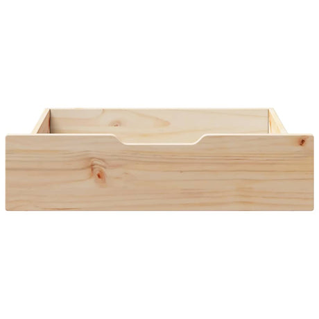 Vidaxx Bettschubladen 2 Stk. mit Rollen 75x55x17 cm massives Kiefernholz