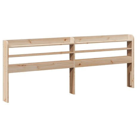Vidaxl hoofdbord met schappen 180 cm massief grenenhout