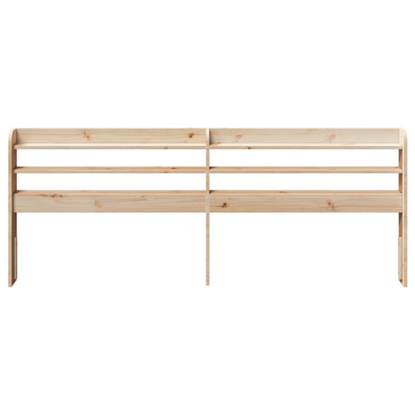 Vidaxl hoofdbord met schappen 180 cm massief grenenhout