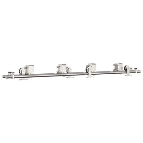 Vidaxx Schiebetürteile-Set 183 cm Edelstahl silberfarben