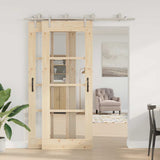 Vidaxx Schiebetürteile-Set 183 cm Edelstahl silberfarben