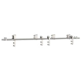 Vidaxx Schiebetürteile-Set 200 cm Edelstahl silberfarben