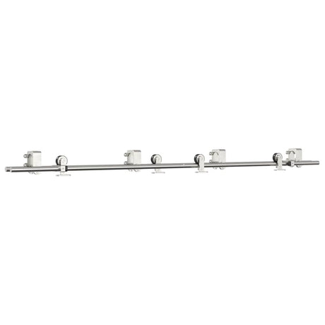 Vidaxx Schiebetürteile-Set 200 cm Edelstahl silberfarben