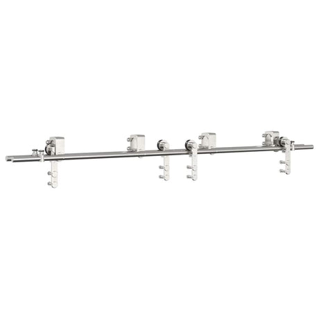 Vidaxx Schiebetürteile-Set 183 cm Edelstahl silberfarben