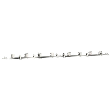 Vidaxx Schiebetürteile-Set 366 cm Edelstahl silberfarben