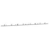 Vidaxx Schiebetürteile-Set 400 cm Edelstahl silberfarben