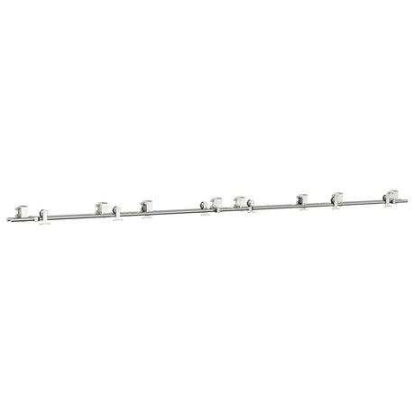 Vidaxx Schiebetürteile-Set 366 cm Edelstahl silberfarben