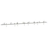 Vidaxx Schiebetürteile-Set 400 cm Edelstahl silberfarben