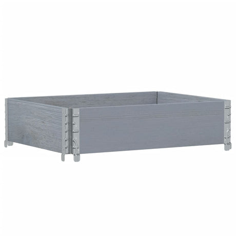 Vidaxx Palettenoberkante 80x60 cm massives Kiefernholz grau