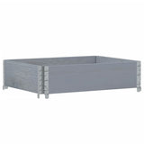 Vidaxx Palettenoberkante 80x60 cm massives Kiefernholz grau