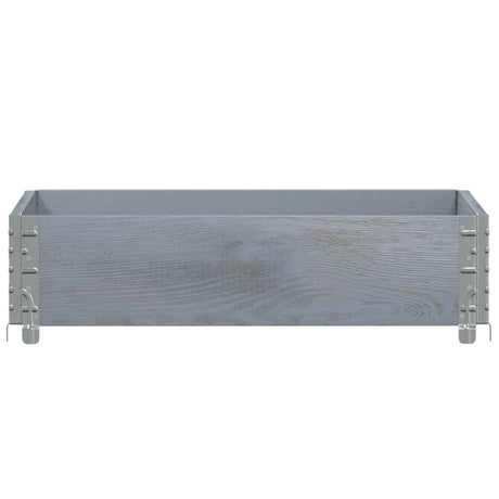 Vidaxx Palettenoberkante 80x60 cm massives Kiefernholz grau