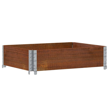 Vidaxx Palettenoberkante 80x60 cm massives Kiefernholz braun