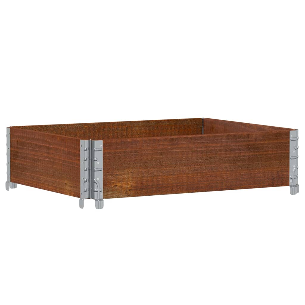 Vidaxx Palettenoberkante 80x60 cm massives Kiefernholz braun