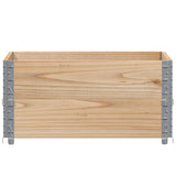 Vidaxx Palettenverlängerungen 2 Stück 80x60 cm massives Kiefernholz