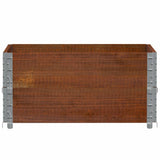 Vidaxx Palettenaufsatzrahmen 2 Stk. 80x60 cm massives Kiefernholz braun