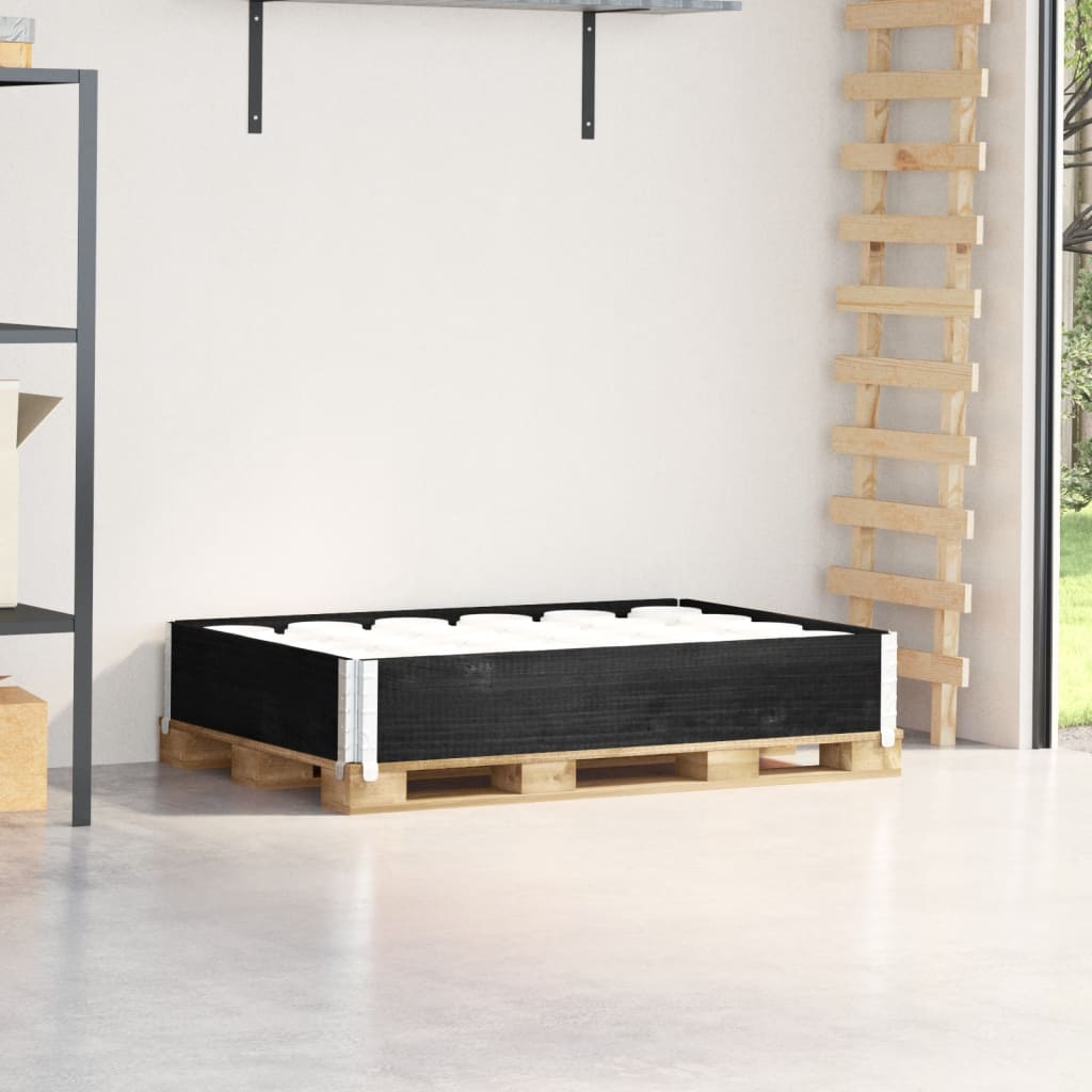 Vidaxx Palettenoberkante 120x80 cm massives Kiefernholz schwarz