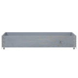 Vidaxx Palettenoberkante 120x80 cm massives Kiefernholz grau