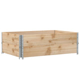 Vidaxx Palettenaufsatzrahmen 2 Stück 120x80 cm massives Kiefernholz