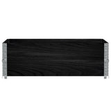 Vidaxx Palettenverlängerungen 2 Stk. 120x80 cm massives Kiefernholz schwarz