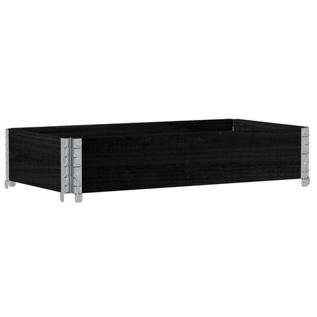 Vidaxx Palettenoberkante 100x50 cm massives Kiefernholz schwarz