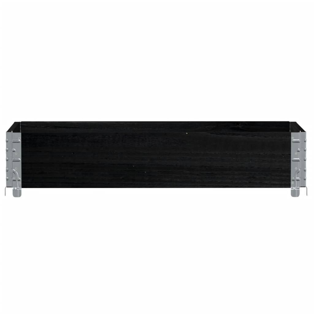 Vidaxx Palettenoberkante 100x50 cm massives Kiefernholz schwarz