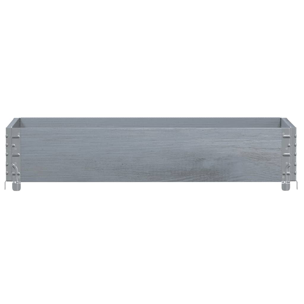 Vidaxx Palettenoberkante 100x50 cm massives Kiefernholz grau