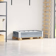 Vidaxx Palettenoberkante 100x50 cm massives Kiefernholz grau