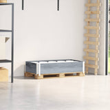 Vidaxx Palettenoberkante 100x50 cm massives Kiefernholz grau