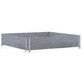 Vidaxx Palettenoberkante 100x100 cm massives Kiefernholz grau